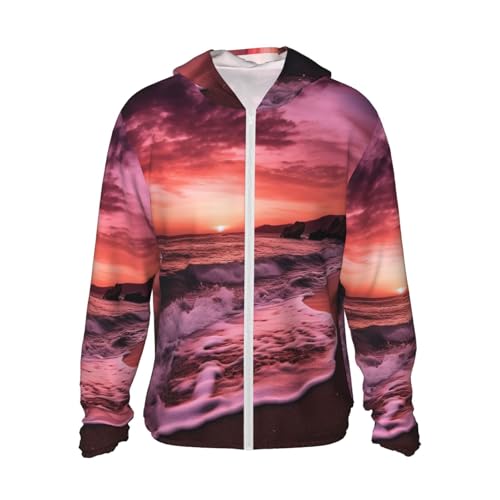 Sweat à capuche UPF 50+ homme veste légère protection solaire respirante