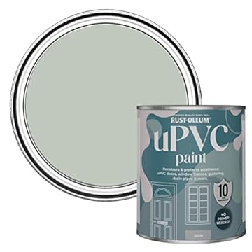 Rust-Oleum Green uPVC Door and Window Paint In Satin Finish - Chalk Green 750ml