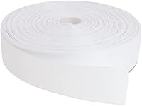 Vista 20 de Cinta de grogrén sólido de 100 yardas cada rollo, 100% poliéster (1/4", beige)