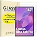 XunyLyee 2-Pack, Screen Protector for Lenovo Idea Tab Pro 12.7 Inch/Lenovo Tab P12 2023 Anti-Scratch Tempered Glass Film