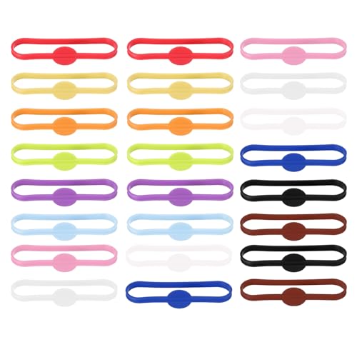 Miniatura 2 de Cjmuqhehh Marcadores De Cristal Reutilizables De Silicona, Juego De 24 Etiquetas Para Nombre Para Vasos, Etiquetado Para Copas De Vino Y Decoración De Fiestas
