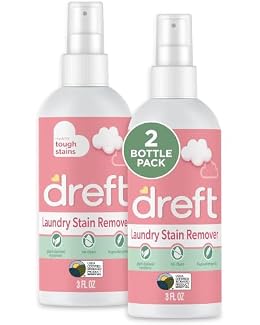 Dreft Stain Remover for Baby Clothes and Hypoallergenic Baby Stain Remover Spray, Travel Size Stain Treater, 3 Fl Oz ( Pack of 2)
