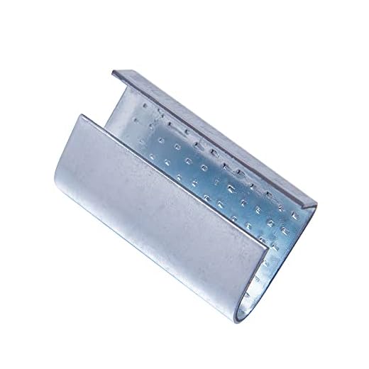 LNYEBN Packaging Strapping Open Serrated Seals for 5/8" Strap Width Polyester (PET) Strapping (Pack of 100)