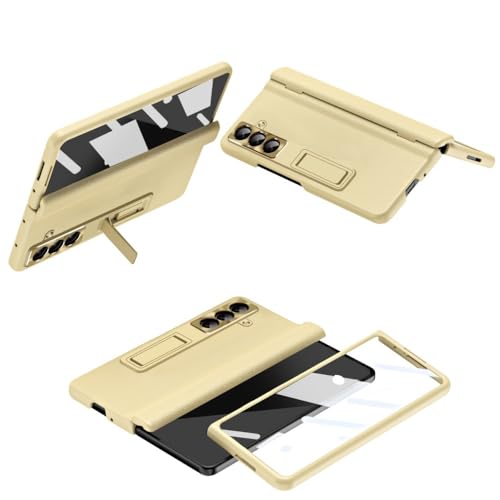 Coque Samsung Galaxy Z Fold 6 or anti rayure étui rigide silicone et film avant de protection