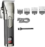 Hair Cutting Tool, Professional Barber Trimmer for Men 2 Speed Beard Rechargeable Clipper Grooming Haircut Machine