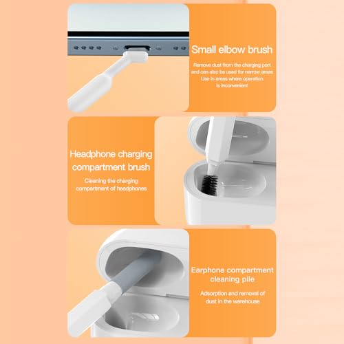 CIADAZ Kit de limpeza de eletrônicos multifuncionais 20 em 1 com caixa de armazenamento para câmeras