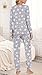Anydoll Womens 2 Piece Pajamas Sets Fall Long Sleeve Sleepwear Comfy Soft Loungewear with Pockets Pink Stars Small