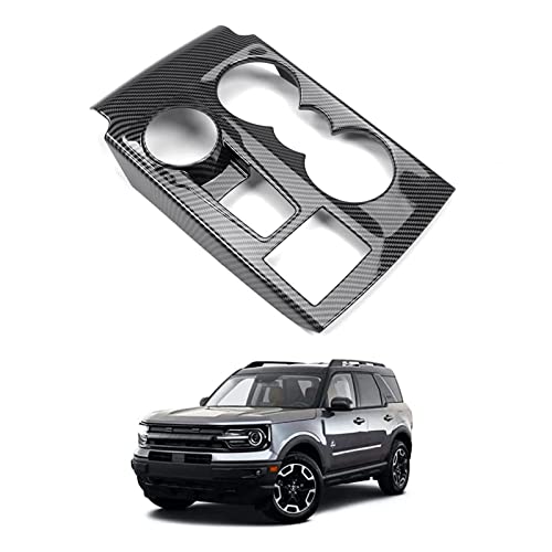 Autorder Custom Fit for Accessories 2021 2022 2023 2024 2025 Ford Bronco Sport Carbon Fiber Gear Shift Panel Cover Center Console Trim for Bronco Sport Big Bend (CX430 4-Door) by Autorder - Used condition - US$14.52