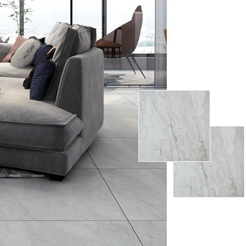 CELAVY フロアタイル 接着剤不要 大理石調 フローリングシート 置くだけ フロア シール 貼るだけ フロアタイル 18枚入り 約1畳 厚手1.5mm キズ防止 模様替え 玄関 賃貸 キッチン トイレ 防水 リノベーション DIY 土足OK 初心者OK