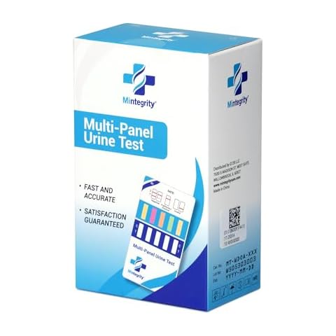 Mintegrity 5 Pack 5-Panel Urine Test Kits for Home | High Sensitivity Substance Screening Home Detection Kit Urine Dip Kit Cover