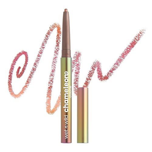 Wet n Wild Chameleon Chrome Delineador de Ojos Retráctil Waterproof con Pigmentos Iridiscentes que Reflejan la Luz creando un Cambio de Color Dinámico, no Mancha y Dura hasta 18 Horas, Cosmic Seeker