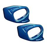 KQFCAZRE 2 Stück Rope Ascender Seilklemme Aufstiegsklemme Aluminium Verstellbare Sicherungsklemme mit Griff für Felsklettern Erlebnissport, Blau