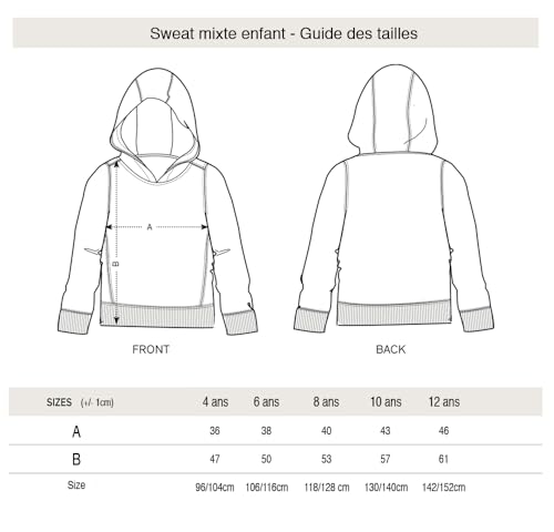 Sweat à capuche rugby 3D pour enfant avec effet de transformation jeux vidéo