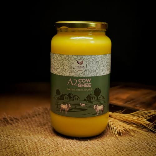 Image of Vaideek A2 Cow Ghee Cultured Desi Cow Ghee (500 ml)| Bilona Cow Ghee Two Way Churned | Made in Earthen Pots | Lab Certified