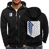 【Tissu respirant】 Ce cardigan à capuche zippé pour hommes est fabriqué en polyester de haute qualité, le tissu est respirant, doux, doux pour la peau, très chaud et facile à laver