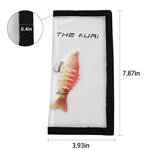 Thekuai Fishing Lures with Lure Wraps, Fishing baits for Bass 4" Multi Jointed Swimbaits Slow Sinking Hard Lure Fishing Tackle Kits Lifelike Fishing Bait Tackle Kits