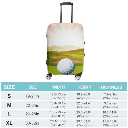 Golf Sport Luggage Cover Personalization Suitcase Covers Protector Elastic Washable Baggage Cover Anti-Scratch For Traveling, Aircraft Consignment L2