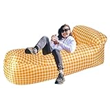 Genérico Sofá Inflable - Air Sofa Chair Blow Up Couch Tumbona De Playa,Tumbona Inflable Conveniente A Prueba De Agua para Park Boating Beach Camping