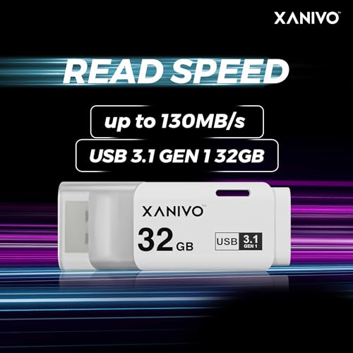 Xanivo USB 3.1 Flash Drive - High-Speed Data Transfer & Storage with 130MB/s Read Speed (32GB) 4