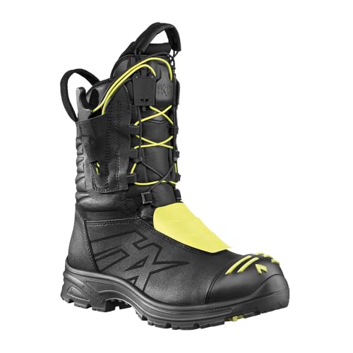 HAIX Fire Eagle 2.0 EXG Innovation in jedem Schritt: Der erste Feuerwehrstiefel aus leichtem EXTRAGUARD Obermaterial Schwarz UK 10.0 / EU 45