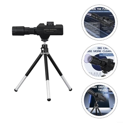Telescopio monocular digital contra vibraciones con trípode y zoom 4