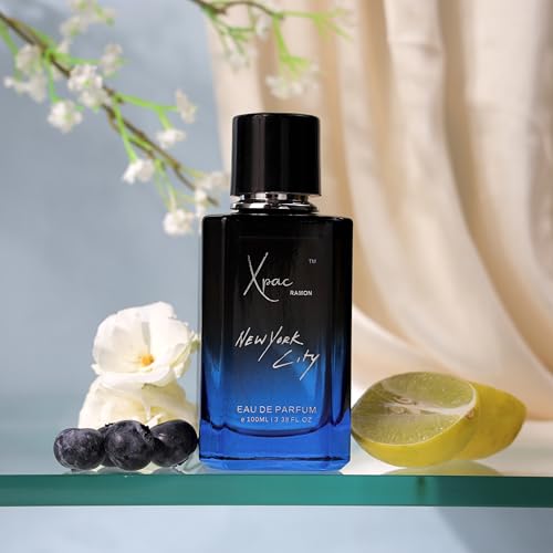 Image of New york city 100 ml Luxury Eau de Parfum Long lasting with Citrus Lavender and Amber Notes|Party, Night and date Fragrance Pack of 2
