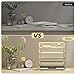 Supeasy 5 Trays Paper Organizer Letter Tray with Handle-Mesh Desk File Organizer, Paper Sorter Desk Organizer for Office, Home or School (Golden)