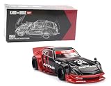 Diecast Model Car Compatible with Kaido House x Mini GT 1:64 Nissan Fairlady Z Kaido GT ADVAN Black Limited Edition KHMG172