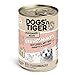 Dogs’n Tiger Junior, Hundefutter, Grünschnabel, Hundenassfutter für Welpen mit Huhn, Reis und Gemüse, ohne Getreide, Zuckerzusatz, künstliche Konservierungsstoffe, 6X 400g