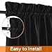RYB HOME 100% Blackout Door Curtain