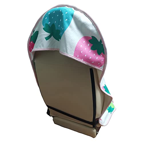 Image of Car Seat Cover Protector Front Seats,for Gym Workout,Running,Swimming,Beach and Hiking,Waterproof Sweat Towel Bucket Seat Covers for Cars SUV Trucks (Strawberry, 1Pcs)