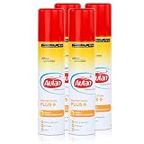 Autan Protection Plus Multi Insektenschutz Spray 100ml - Schutz vor Mücken, Tigermücken, Stechfliegen und Zecken (4er Pack)