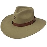 Charlie 1 Horse Hats Womens CWHIWA-4036OD C1H Highway Drab 3 3/4` Brim Fashion hat S Olive