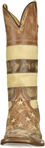 Roper Womens Vintage Americana Flag Boot, Brown, 10 | Image 1