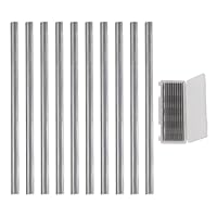 10 Stück Hobelmesser Set, 82mm Elektrohobel ManganstahlKlinge, Professional Holz Ersatzmesser Wendeklingen für Holzbearbeitungsmaschinen, MAKlTA-Hobel, Bosch (82 x 5,5 x 1,2 mm)