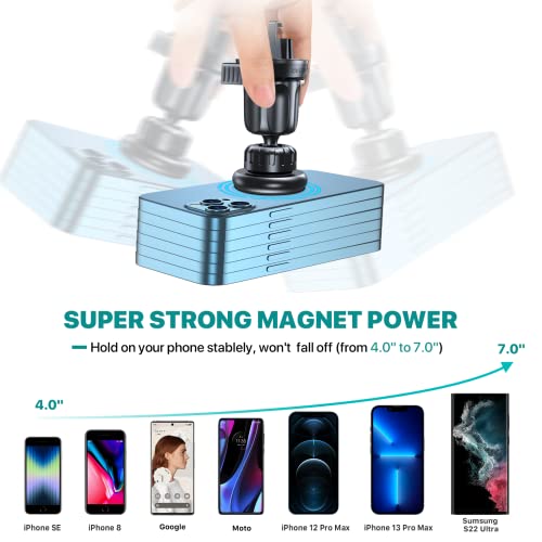 Miracase [Upgraded] Universal Magnetic Phone Holder For Car,[2Nd Generation Vent Clip&Strong Magnets] Hands Free Car Phone Mount, Air Vent Cell Phone Holder For All Phones #TOP2