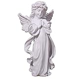 3. Hecho del material de resina a mano, el diseño blanco del pequeño ángel rezando añade la paz y la belleza.