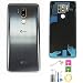 G7 Back Glass for LG G7 ThinQ Waterproof Battery Back Cover+Camera Lens Cover/OEM Rear Panel Back Glass Replacement with G7 ThinQ G710ULM G710VMX G710PM LMG710TM/VM All Version (Grey)