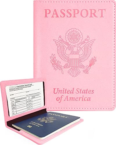 Passport Holder,Passport and Vaccine Card Holder Combo,Passport Holder With Vaccine Card Slot,Travel Essentials,Passport Cover,Passport Case,Passport Wallet,Travel Document Organizer,Travel Gifts