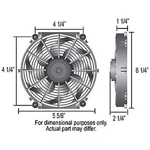 Image of Derale 16505 5 inch Tornado Electric Fan
