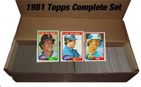 1981 Topps MLB Baseball Set with 726 Cards ! This Awesome Set Features Rookie Cards of Rickey Henderson and Rick Sutcliffe and Many More !!! It Is Absolutely Loaded with Superstars and Hall of Famers Including Lou Brock, Carl Yastrzemski, Pete Rose, Carlton Fisk, Johnny Bench, Nolan Ryan, Steve Carlton, Mike Schmidt, George Brett, Tom Seaver and Many More! A Great Addition to Any Collection and a Great Gift!