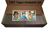 1981 Topps MLB Baseball Set with 726 Cards ! This Awesome Set Features Rookie Cards of Rickey Henderson and Rick Sutcliffe and Many More !!! It Is Absolutely Loaded with Superstars and Hall of Famers Including Lou Brock, Carl Yastrzemski, Pete Rose, Carlton Fisk, Johnny Bench, Nolan Ryan, Steve Carlton, Mike Schmidt, George Brett, Tom Seaver and Many More! A Great Addition to Any Collection and a Great Gift!