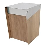 KATANABOX Mega DR - Stainless Steel Post Mount Modern Design Mailbox with Lock and Key Extra Large L
