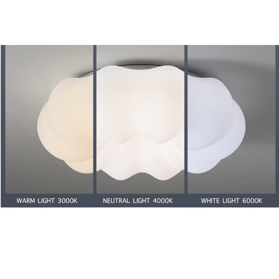 Żyrandol w chmurze LED chmura lampa sufitowa lampa sufitowa do pokoju dziecięcego, do sypialni, salonu, 15 W, 3 oświetlenie, 11,9''