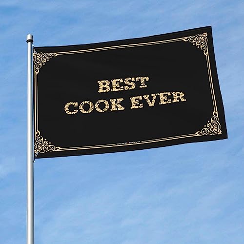 メンズ デコ Best Cook Ever 旗 寮 壁 装飾 大学生用 男の子 ガーデン フラッグ スタンド (色: 色、サイズ: 120X180CM)