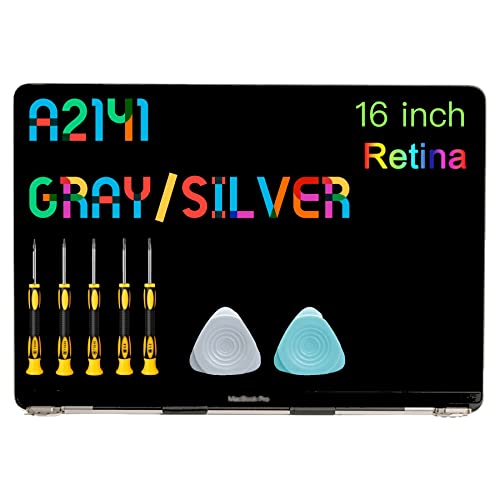 Seven Puppy Replacement 16" For Macbook Pro Retina A2141 2019 Lcd Full Screen Display Assembly Emc 3347 661-14200 (Silver) #TOP7