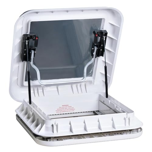 Adventurer Sky Light - 400 X 400 Caravan Campervan Horsebox & motorhome 40cm x 40cm Roof Vent - White Trim