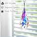 120mm/4.7in Crystal Suncatcher Prism Window Hanging Ornament Rainbow Glass Prism Sun Catcher Decor for Home Garden(AB Colors)