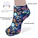 LITPUZC Women's Fashion Ankle Socks Funny Running Low Cut Socks Trippy Moon Mushroom Art No Show Athletic Sock Soft Breathable Crew Sock 5 Pairs
