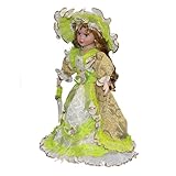 Ami classique et familles Limtula Magnifique poupée triangulaire en porcelaine - Modèle délicat - 43,2 cm - Décoration de table ou de bureau - Décoration de salon